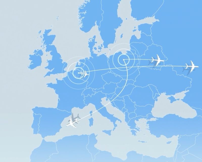 Airplanes map
